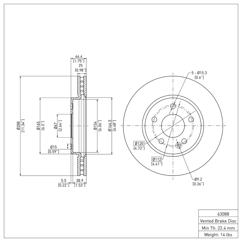 Picture of DFC 06-11 Mercedes-Benz B200 Front GeoSPEC Coated Rotor