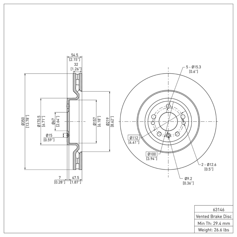 Picture of DFC 13-19 Mercedes-Benz GLS350 Front GeoSPEC Coated Rotor