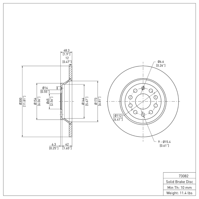 Picture of DFC 16-25 Audi Q3 Rear GeoSPEC Coated Rotor