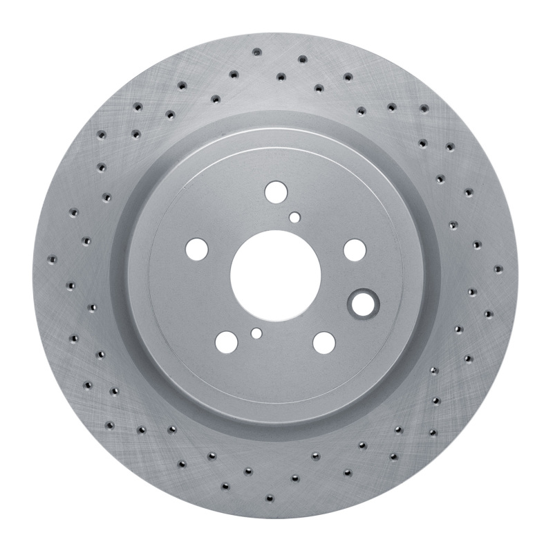 Picture of DFC 08-14 Lexus IS F Rear Drilled Brake Rotor