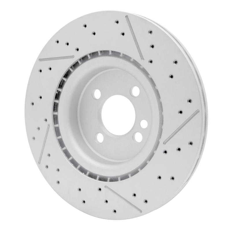 Picture of DFC 09-14 Mini Cooper Clubman Front Drilled GeoSPEC Coated Rotor and Slotted
