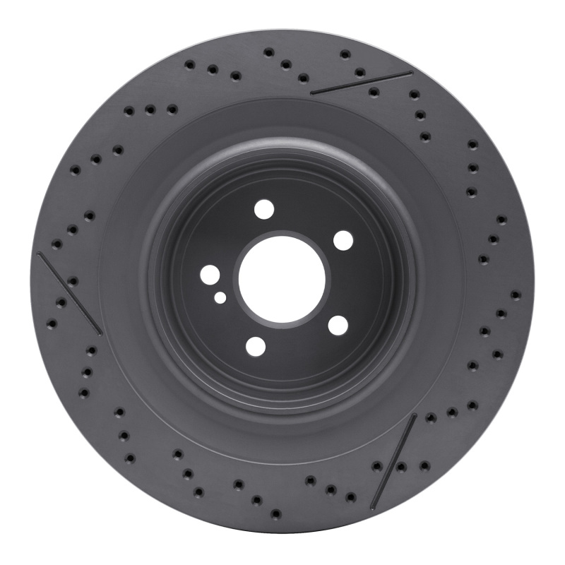 Picture of DFC 10-18 Mercedes-Benz C63 AMG Rear Drilled GeoSPEC Coated Rotor and Slotted