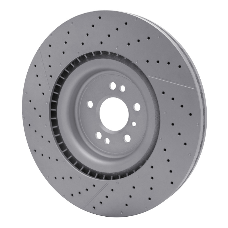 Picture of DFC 12-19 Mercedes-Benz GLE63 AMG Front Drilled GeoSPEC Coated Rotor and Slotted