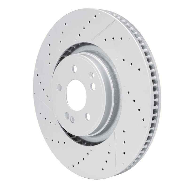 Picture of DFC 21-25 Mercedes-Benz GLS63 AMG Rear Drilled GeoSPEC Coated Rotor and Slotted