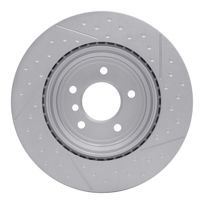 Picture of DFC 06-13 BMW 330i Rear GeoSPEC Coated Rotor - Dimpled and Slotted