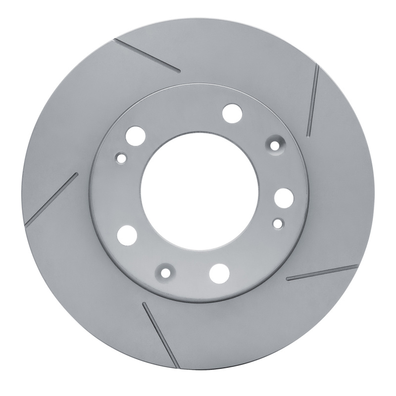 Picture of DFC 82-85 Porsche 928 Left Front Slotted Hi-Carbon Alloy Geomet Coated Rotor