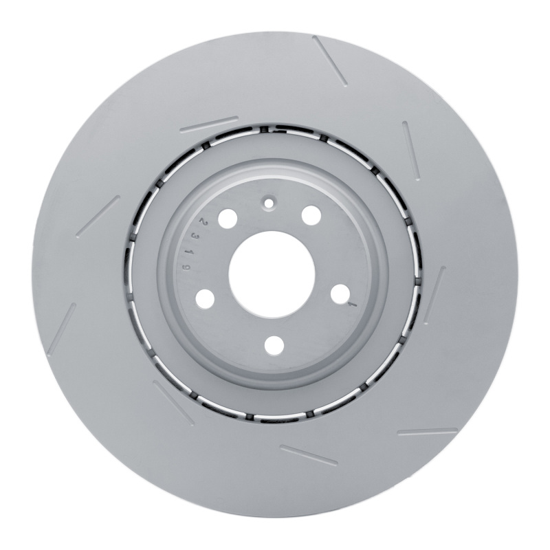Picture of DFC 17-18 Porsche Macan Right Front Slotted Hi-Carbon Alloy Geomet Coated Rotor