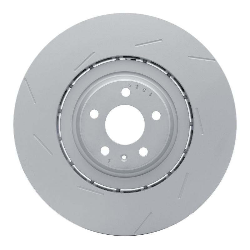 Picture of DFC 17-18 Porsche Macan Left Front Slotted Hi-Carbon Alloy Geomet Coated Rotor