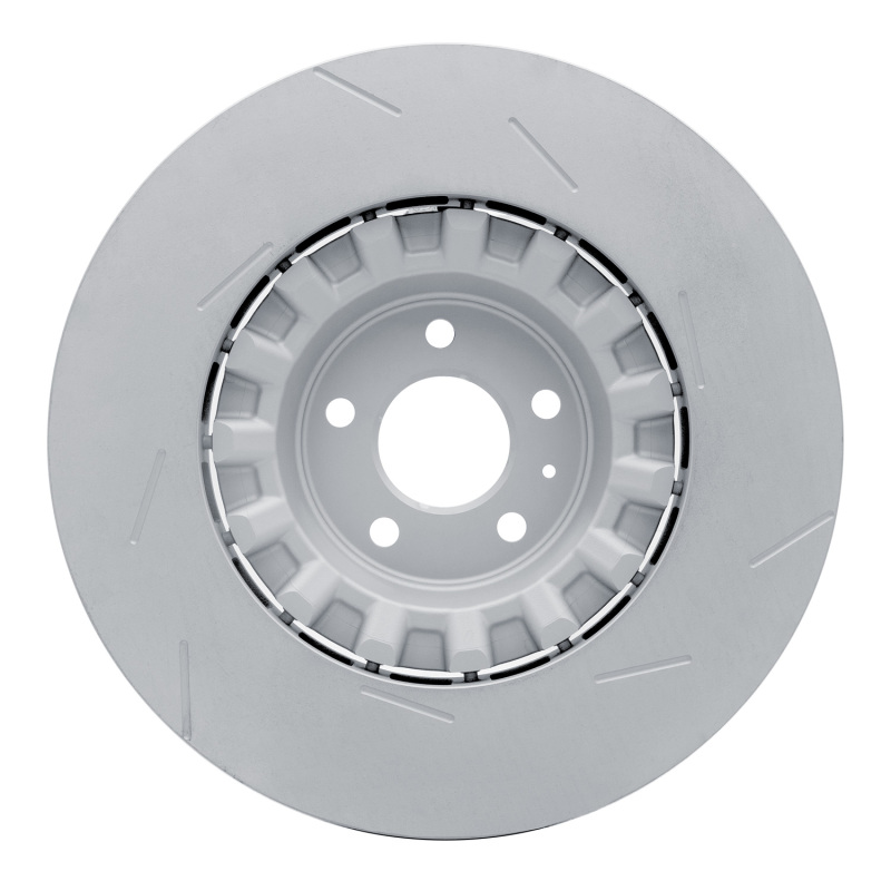 Picture of DFC 17-18 Porsche Macan Left Front Slotted Hi-Carbon Alloy Geomet Coated Rotor