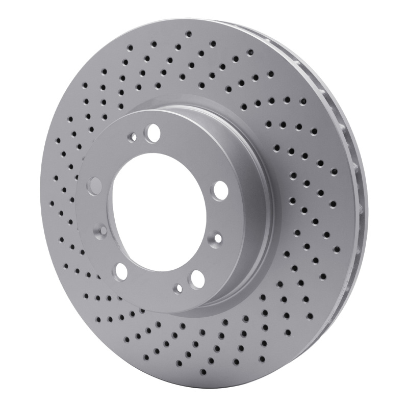 Picture of DFC 98-12 Porsche Cayman Left Front Drilled Hi-Carbon Alloy Geomet Coated Rotor