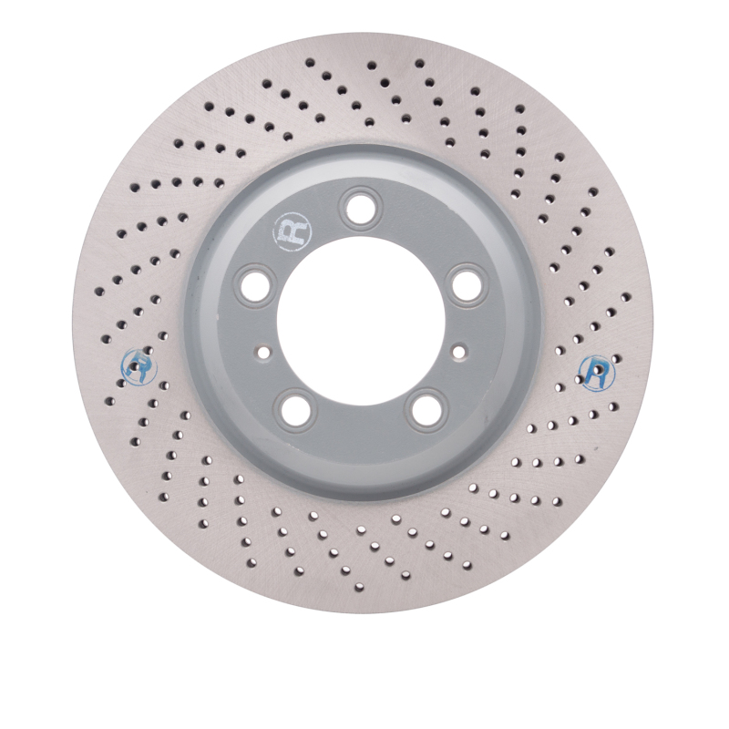Picture of DFC 02-08 Porsche 911 Right Front Drilled Hi-Carbon Alloy Geomet Coated Rotor