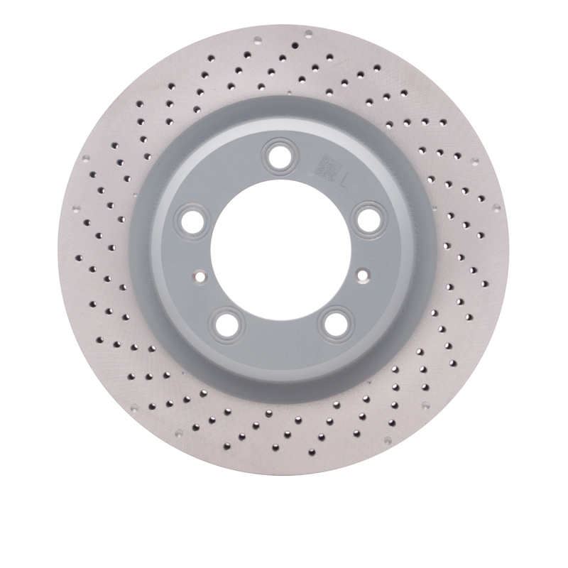Picture of DFC 12-16 Porsche 911 Left Rear Drilled Hi-Carbon Alloy Geomet Coated Rotor