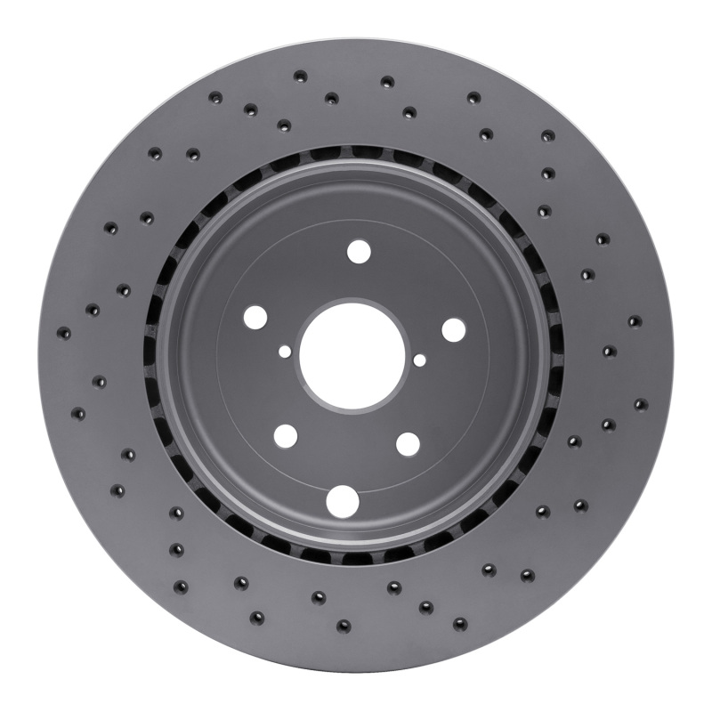 Picture of DFC 18-21 Subaru WRX STI Rear Drilled Hi-Carbon Alloy Geomet Coated Rotor