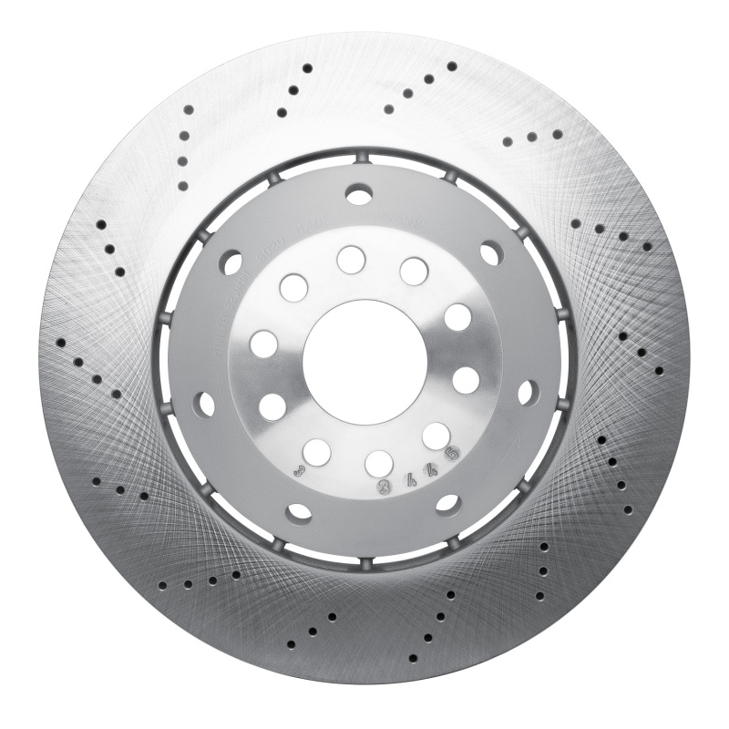 Picture of DFC 03-04 Audi RS6 Left Front Drilled Hi-Carbon Alloy Geomet Coated Rotor