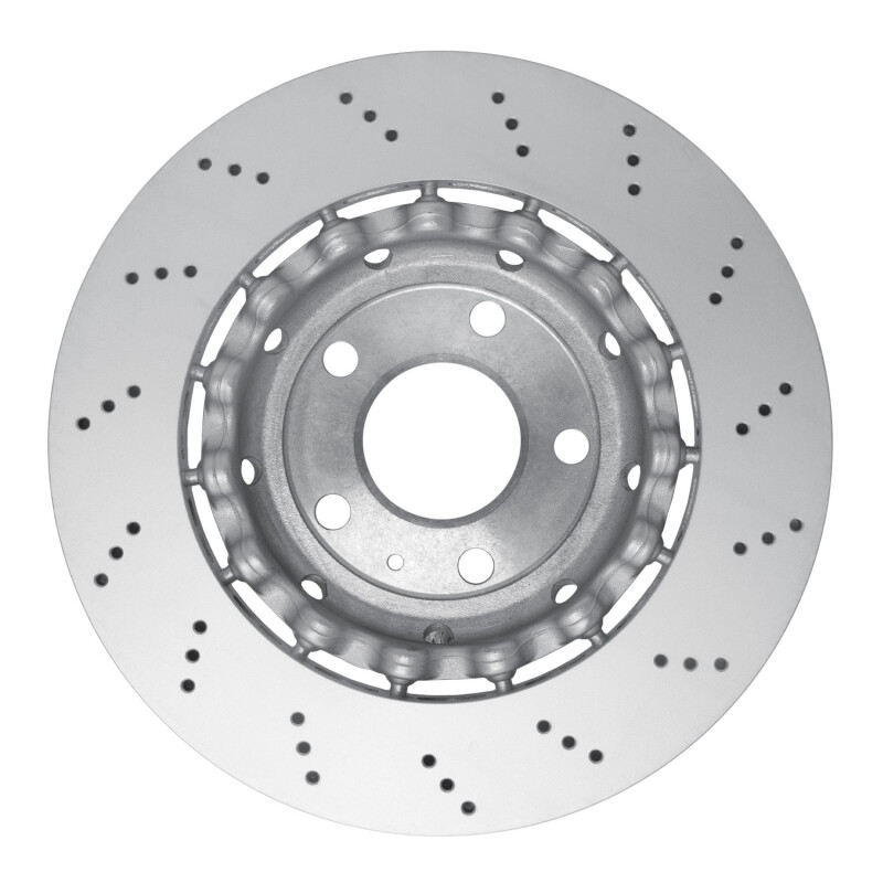 Picture of DFC 07-08 Audi RS4 Left Rear Drilled Hi-Carbon Alloy Geomet Coated Rotor