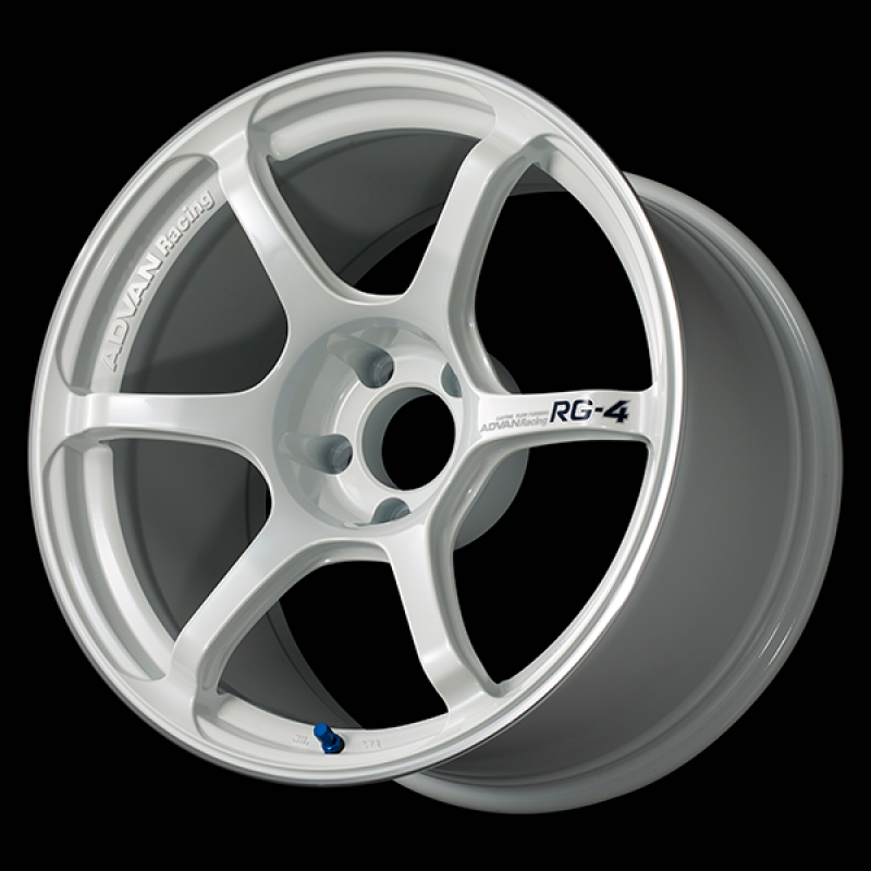 Picture of Advan RG-4 17x7.0 / +42 Offset / 4x100 / 63mm Bore / Racing White Metallic and Ring