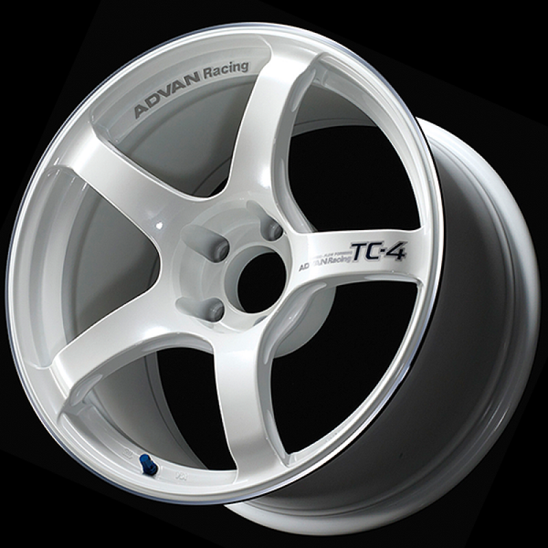Picture of Advan TC4 16x6.5 / +37 Offset / 4x100 / 63mm Bore / Racing White Metallic and Ring