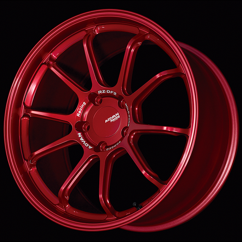 Picture of Advan RZ-DF2 for Porsche 20x9.0 / +56 Offset / 5x130 / 71.6mm Bore / Racing Candy Red
