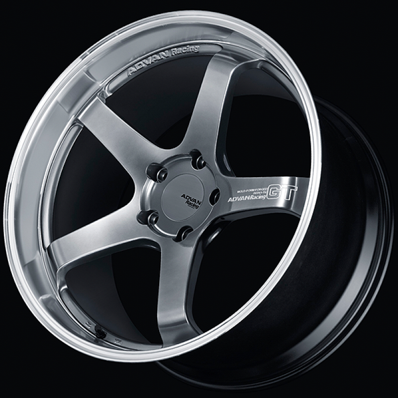 Picture of Advan GT for Porsche 21x9.5 / +26 Offset / 5x112 / 66.5mm Bore / Machining and Hyper Platinum Black