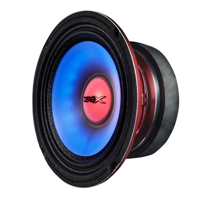 Picture of DS18 6.5in 250 Watts RMS 4ohm Mid Range Loudspeaker w/Translucent Dust Cap and Cone w/RGB LED Lights