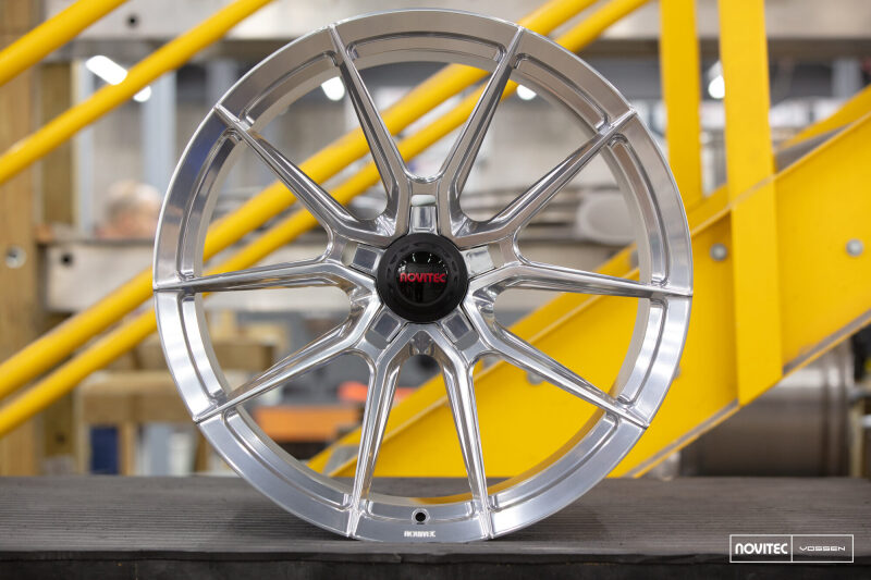 Picture of Vossen x Novitec NF10 20x9in - 5x114.3 BP - ET39 - Brushed Gloss Clear Ferrari 458 Front Wheel