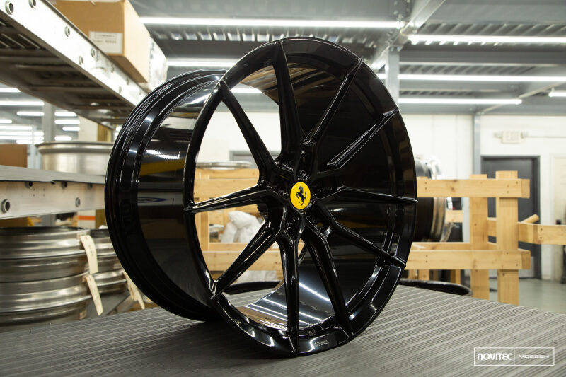 Picture of Vossen x Novitec NF9 20x9in - 5x114.3 BP - ET39 - Gloss Black Ferrari 458 Front Wheel