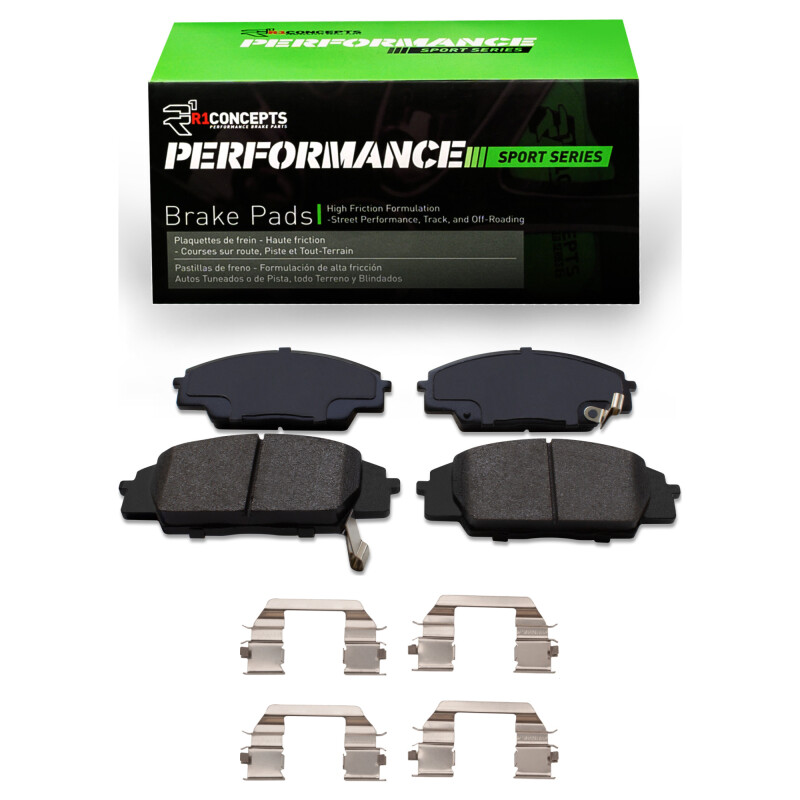 Picture of R1 2000-2011 Acura RSX Front R1 Performance Sport Pads & Hardware Kit