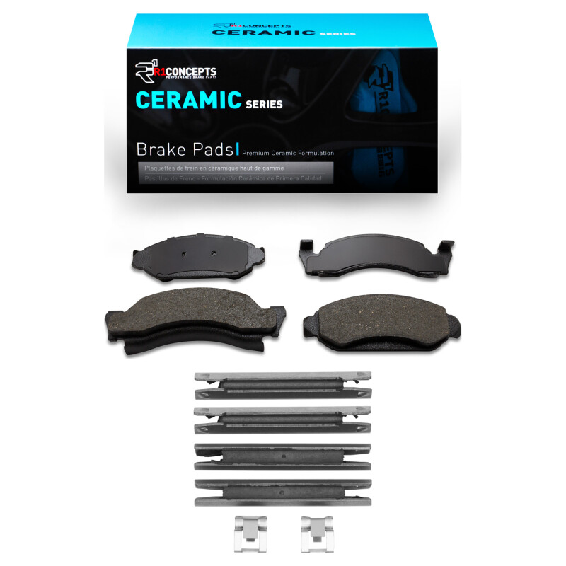 Picture of R1 1986-1993 Ford E-150 Econoline Club Wagon Front R1 Ceramic Pads & Hardware Kit