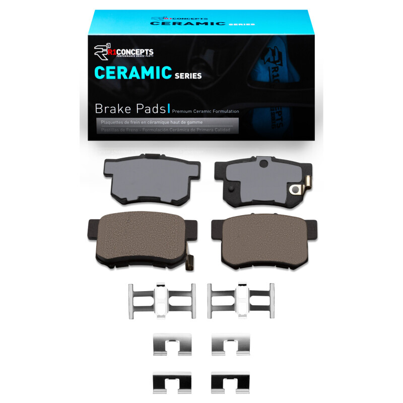 Picture of R1 1991-2012 Acura RL Rear R1 Ceramic Pads & Hardware Kit