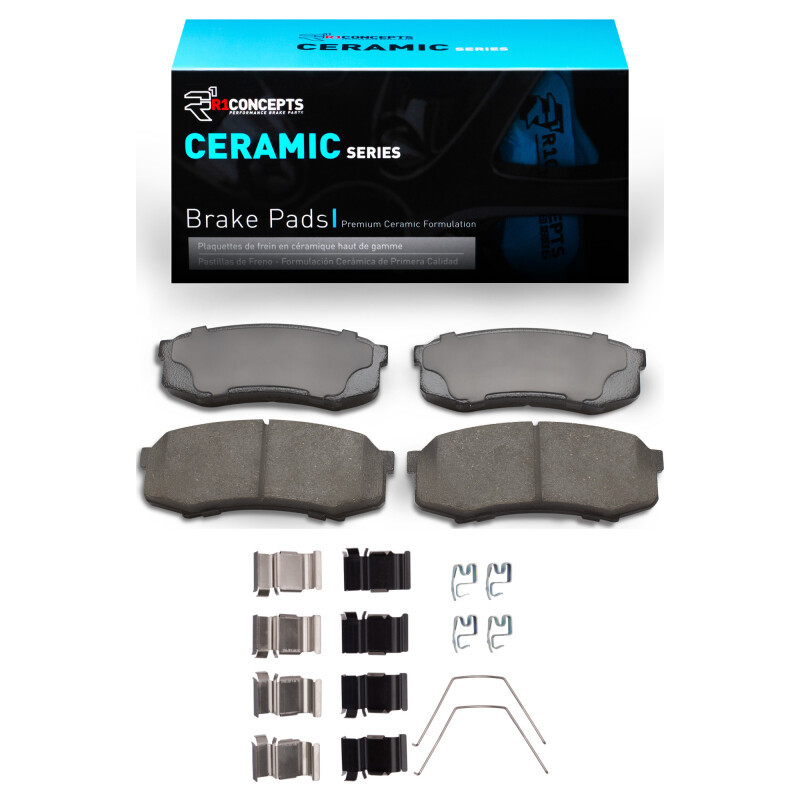 Picture of R1 1993-2024 Lexus GX460 Rear R1 Ceramic Pads & Hardware Kit