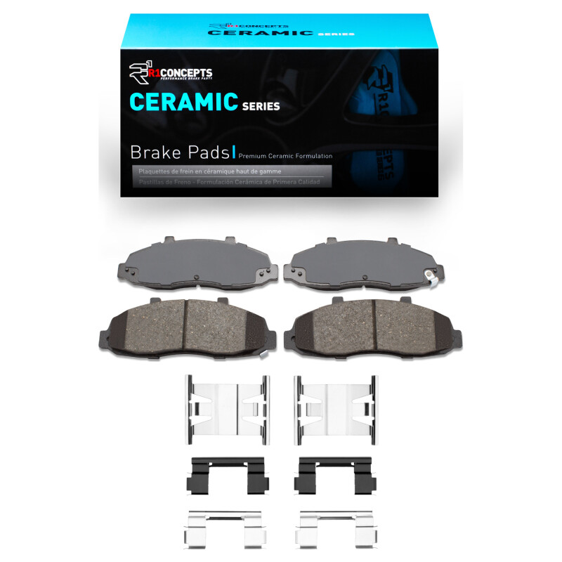 Picture of R1 1997-2004 Ford F-150 4WD Front R1 Ceramic Pads & Hardware Kit