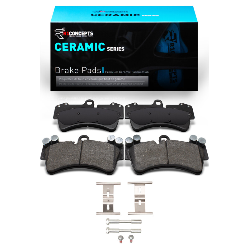 Picture of R1 2003-2015 Audi Q7 Front R1 Ceramic Pads & Hardware Kit