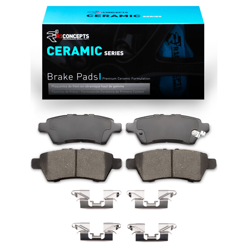 Picture of R1 2005-2012 Nissan Pathfinder Rear R1 Ceramic Pads & Hardware Kit