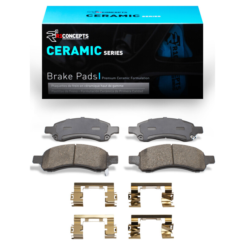 Picture of R1 2007-2017 Buick Enclave Front R1 Ceramic Pads & Hardware Kit