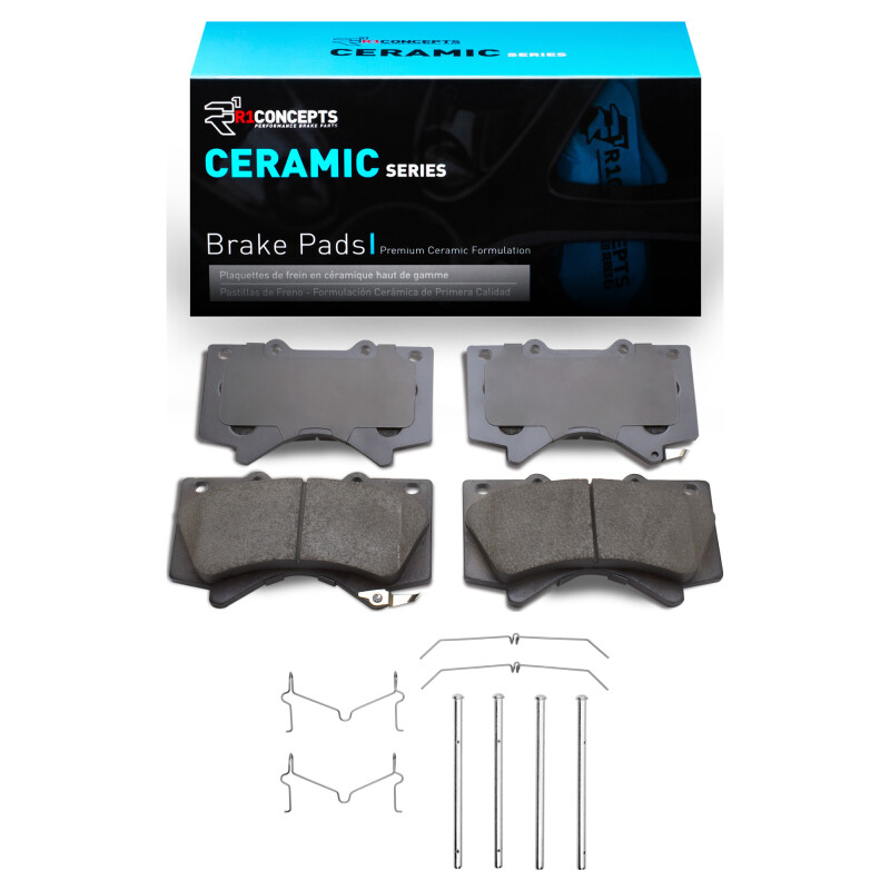 Picture of R1 2007-2022 Lexus LX570 Front R1 Ceramic Pads & Hardware Kit