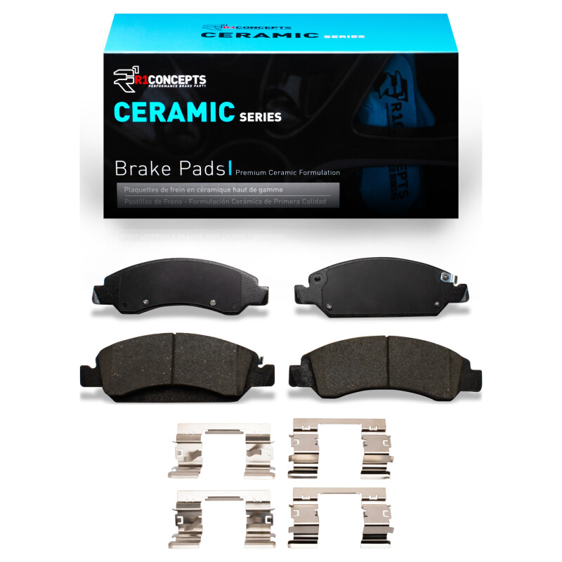 Picture of R1 2005-2020 Cadillac Escalade ESV Front R1 Ceramic Pads & Hardware Kit