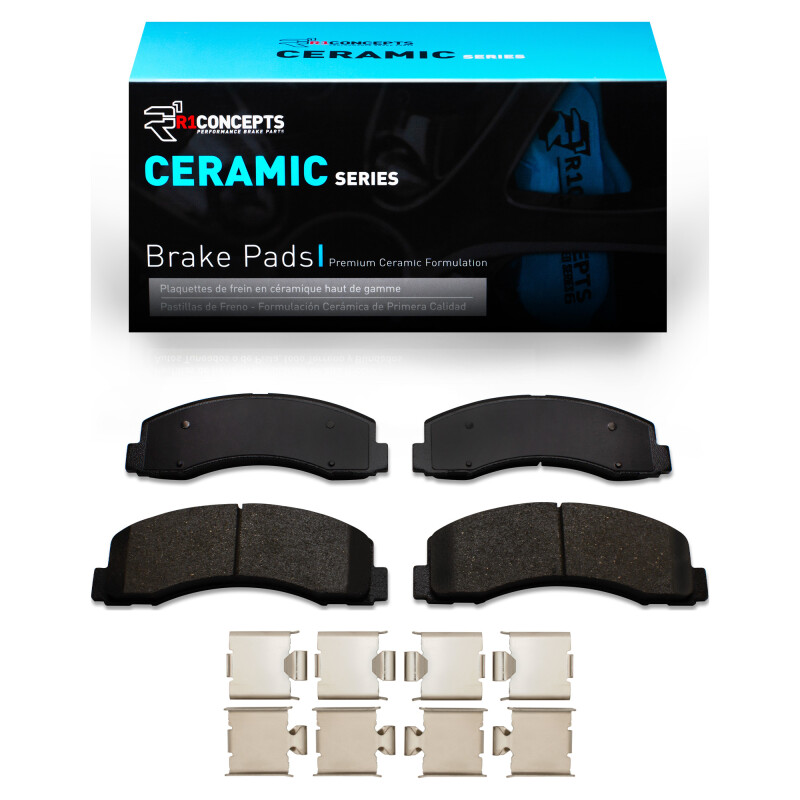 Picture of R1 2010-2021 Ford F-150 RWD Front R1 Ceramic Pads & Hardware Kit