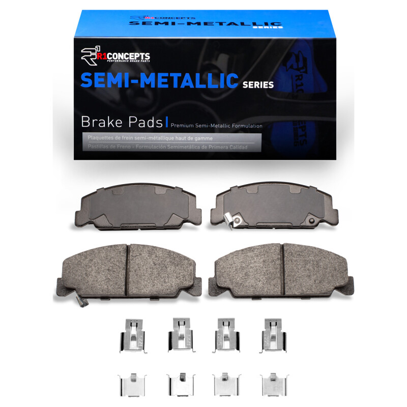 Picture of R1 1984-2000 Honda Accord Hatchback Front R1 Semi Met Pads & Hardware Kit