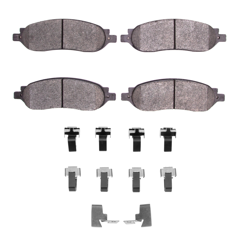 Picture of R1 2005-2007 Ford F-350 Super Duty 4WD Rear R1 Semi Met Pads & Hardware Kit