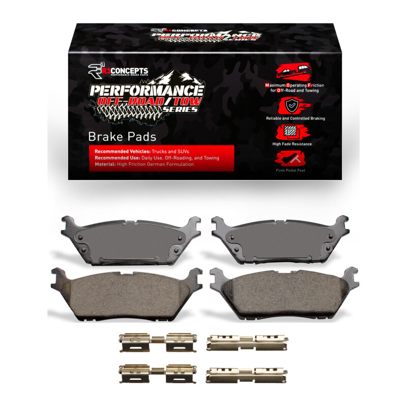 Picture of R1 2015-2021 Ford Expedition Rear Performance Off-Road/Tow Brake Pads & Hardware Kit