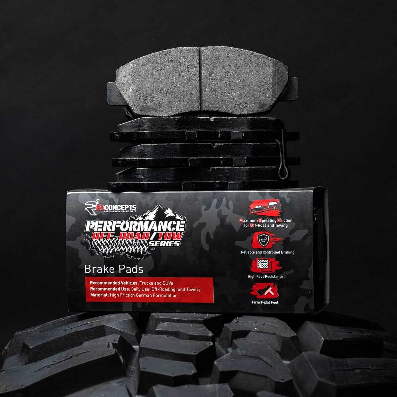 Picture of R1 2020-2025 Jeep Gladiator Rear Performance Off-Road/Tow Brake Pads & Hardware Kit