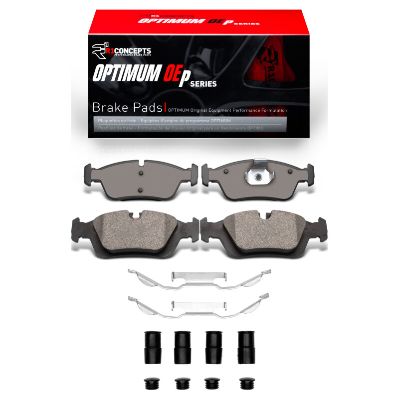 Picture of R1 1992-2008 BMW 318TI Front R1 Optimum OE Pads & Hardware Kit