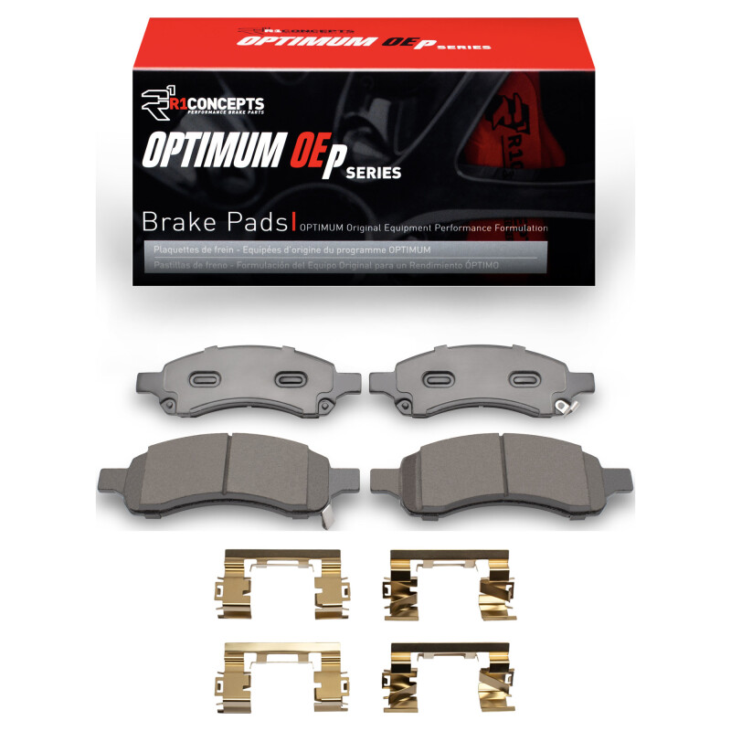 Picture of R1 2007-2017 Buick Enclave Front R1 Optimum OE Pads & Hardware Kit