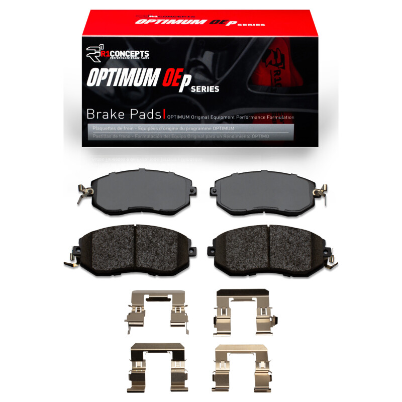Picture of R1 2010-2020 Scion FR-S Front R1 Optimum OE Pads & Hardware Kit