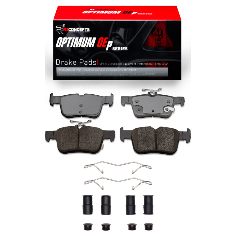 Picture of R1 2020-2025 Ford Bronco Sport Rear R1 Optimum OE Pads & Hardware Kit