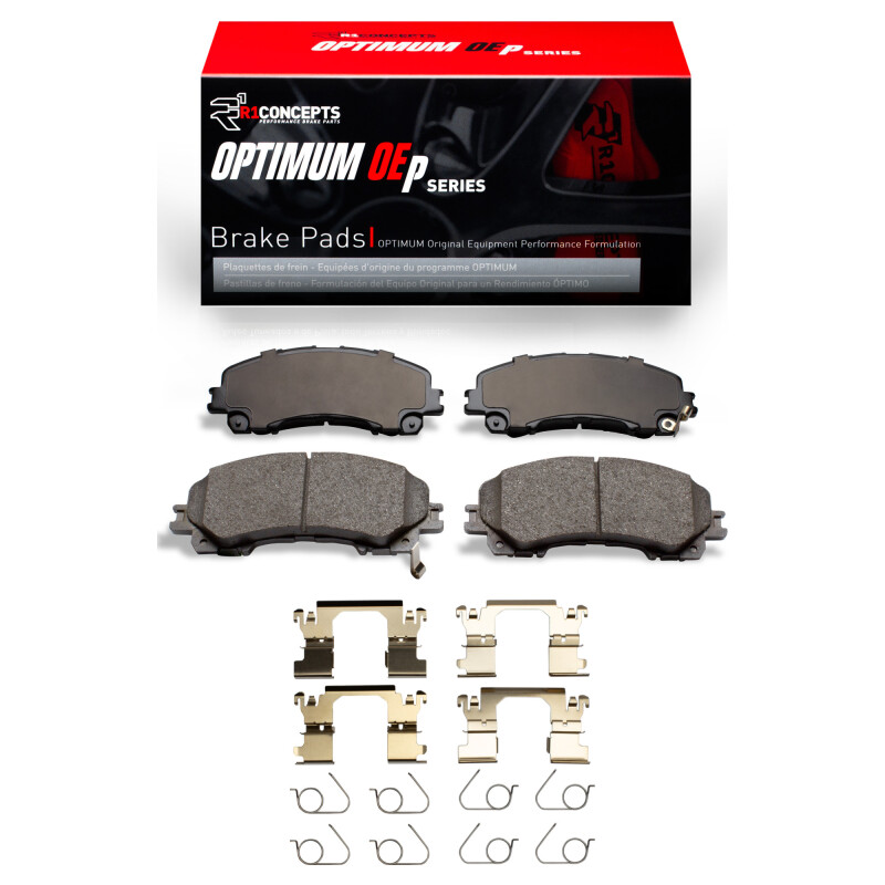 Picture of R1 2014-2025 Infiniti Q50 Front R1 Optimum OE Pads & Hardware Kit