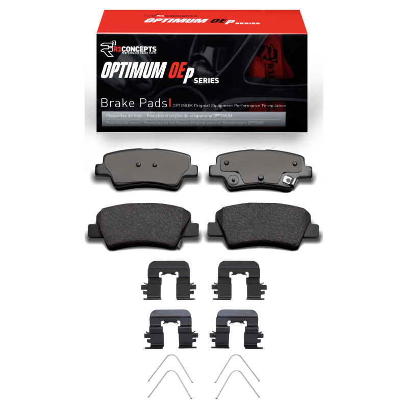 Picture of R1 2012-2024 Hyundai Kona EV Rear R1 Optimum OE Pads & Hardware Kit