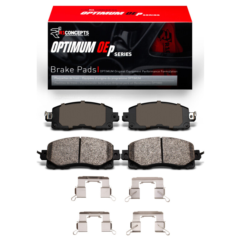 Picture of R1 2017-2025 Subaru Crosstrek Front R1 Optimum OE Pads & Hardware Kit