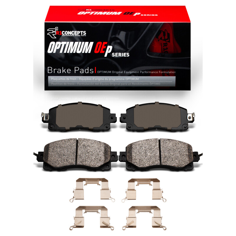 Picture of R1 2019-2025 Subaru Crosstrek Front R1 Optimum OE Pads & Hardware Kit
