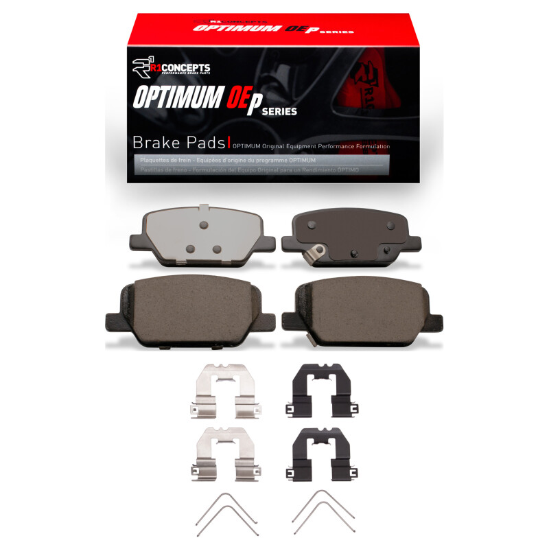 Picture of R1 2019-2025 Hyundai Santa Fe Rear R1 Optimum OE Pads & Hardware Kit